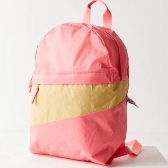 Urban Outfitters Susan Bijl Foldable Backpack Pink & Gold NWT main image 4